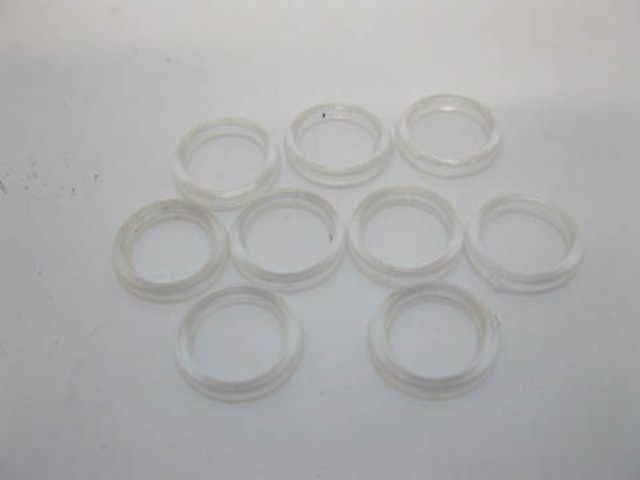 500Pcs Clear Bra Rings Bra Finding Acessories 10mm - Click Image to Close