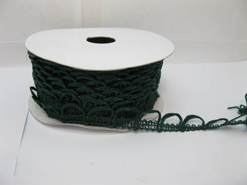 5Roll X 14m Green Braid Lace Ribbon Trim Embellishment - Click Image to Close