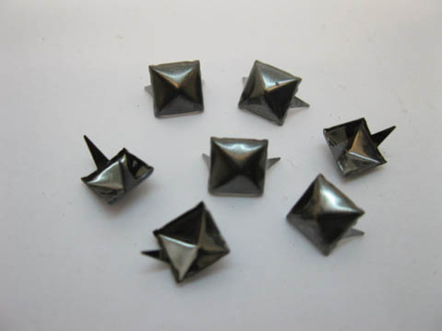 200Pcs New Brass Pyramid Studs 9x9mm Leather Craft