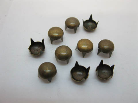 500Pcs Bronze Brass Dome Studs 7x7mm Leather Craft - Click Image to Close