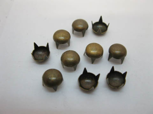 500Pcs Bronze Brass Dome Studs 7x7mm Leather Craft