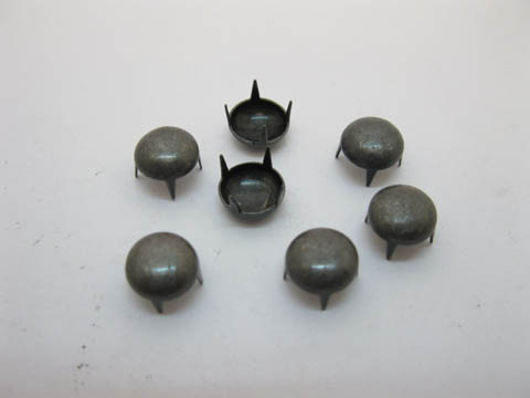 200Pcs Brass Dome Studs 8x8mm Leather Craft - Click Image to Close