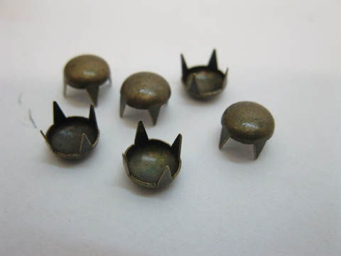 2000Pcs Bronze Color Dome Studs 7x7mm Leather Craft - Click Image to Close