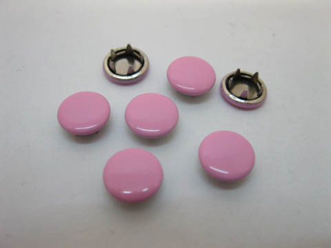 200Pcs Pink Round Dome Studs 8mm - Click Image to Close