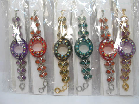 12Pcs Fashion Jewelry Watch Bracelet Mixed Color - Click Image to Close