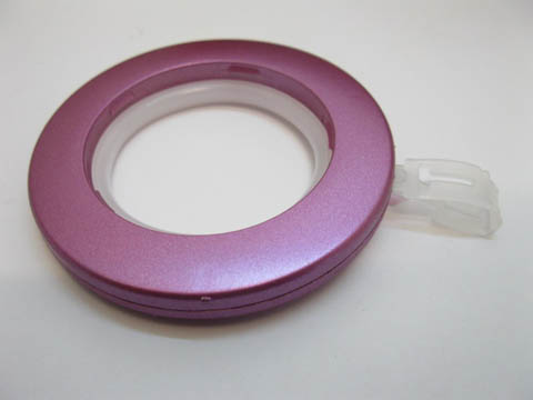 50Sets Purple Curtain Rod Ring with Hook 40mm Dia - Click Image to Close