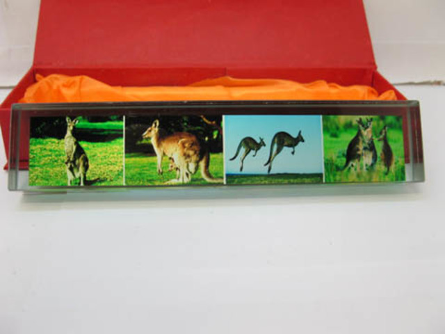 1Pc New Kangaroo Crystal Paperweight 18cm long - Click Image to Close