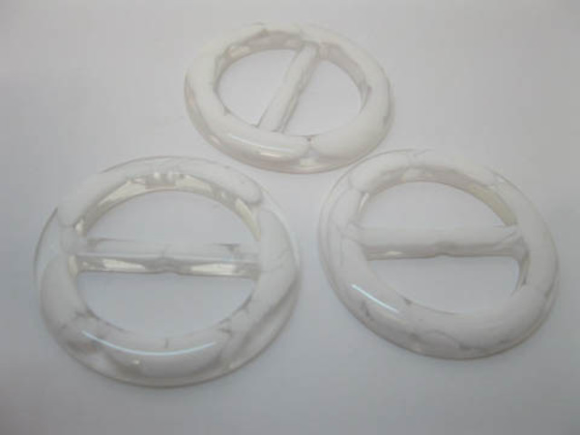 (image for) 98Pcs White Buckles 30mm Wedding Favor