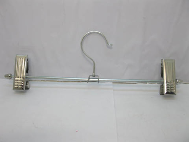 10X New Adjustable Clips Trouser Hanger