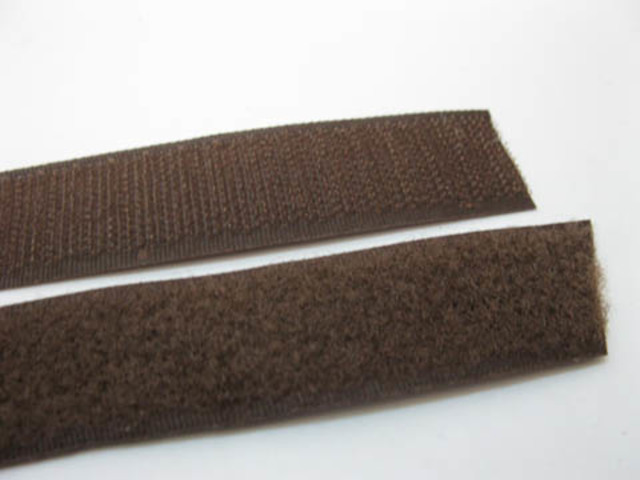 1Setx25M Coffee Sewing Binding Wrap Hook&Loop Strap 25mm