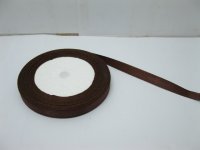 250Yards Coffee Brown Satin Ribbon 9mm