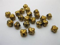 1300Pcs 10mm Gold Plated Knot Loose Beads Finding 1300Pcs 10mm Gold Plated Knot Loose Beads Finding