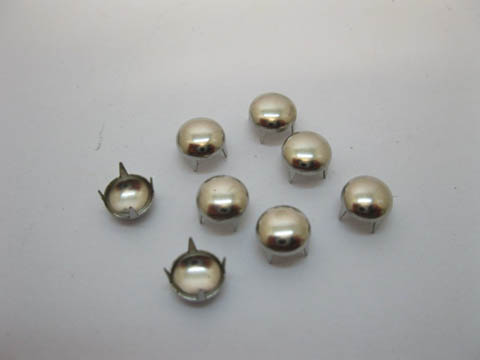 4x500Pcs Silver Plated Dome Studs 8x8mm Leather Craft - Click Image to Close