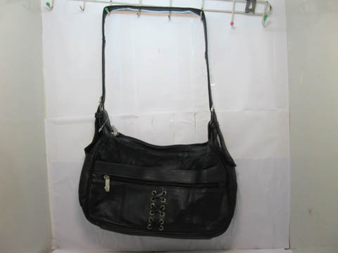 1Pc Leather Black Adjustable Shoulder Bag Handbag - Click Image to Close