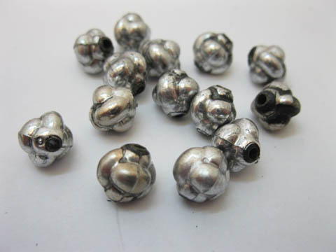 1300Pcs 10mm Silver Plated Knot Loose Beads Finding - Click Image to Close