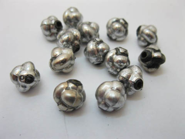 1300Pcs 10mm Silver Plated Knot Loose Beads Finding 1300Pcs 10mm Silver Plated Knot Loose Beads Finding