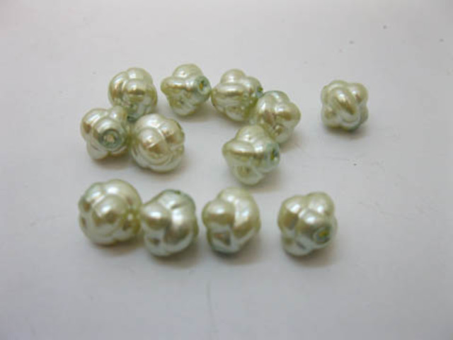 1300Pcs 10mm Light Green Knot Loose Beads Findings 1300Pcs 10mm Light Green Knot Loose Beads Findings
