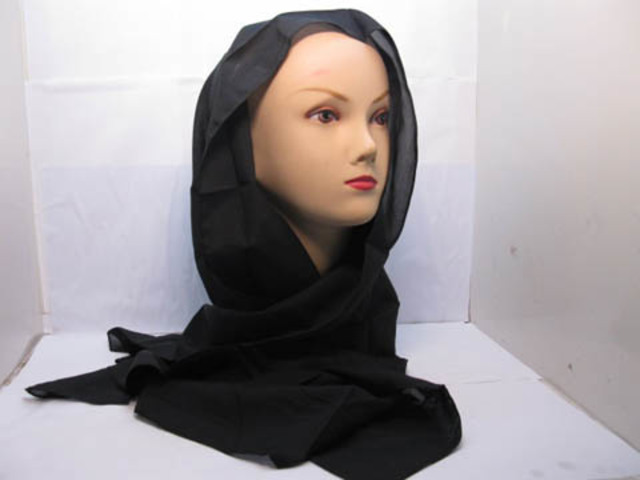 10X New Plain Black Scarves/ Bandanas For DIY - Click Image to Close