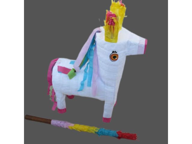 1Set New Unicorn Pinata with Stick Party Favor - Click Image to Close