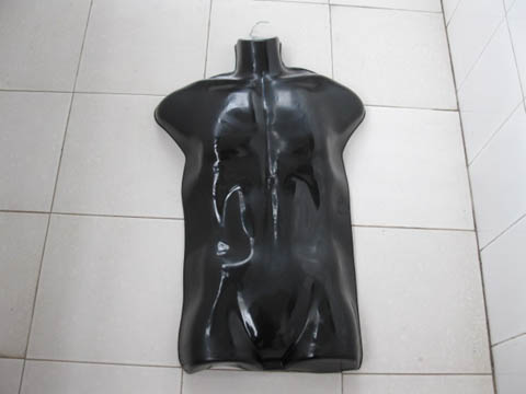 5Pcs New Black Male Torso Mannequins w/Hanging Hook - Click Image to Close