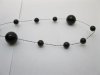 1Roll X 60Meter Black Beaded Garland for Wedding Craft Dia.10mm 1Roll X 60Meter Black Beaded Garland for Wedding Craft Dia.10mm