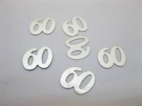 5100Pcs Age "60" Party Table Decoration Confetti Silver