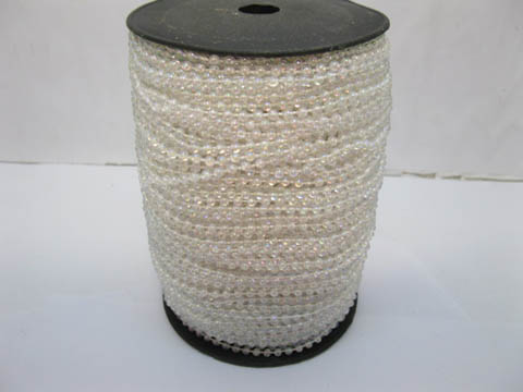 1Roll X 100Yds Pearl Color 2.5mm Ball Beaded Chain for Craft - Click Image to Close