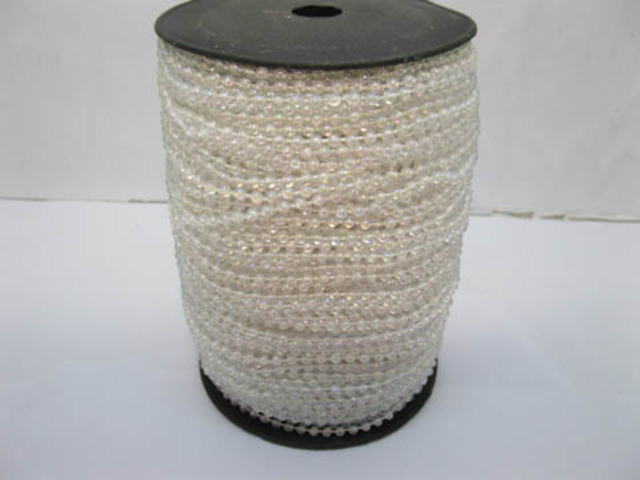 1Roll X 65Yds Pearl Color Ball Beaded Chain for Craft 4mm