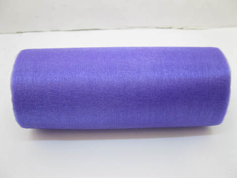 4Roll x 23M Organza Tulle Roll Wedding Decoration-Purple - Click Image to Close