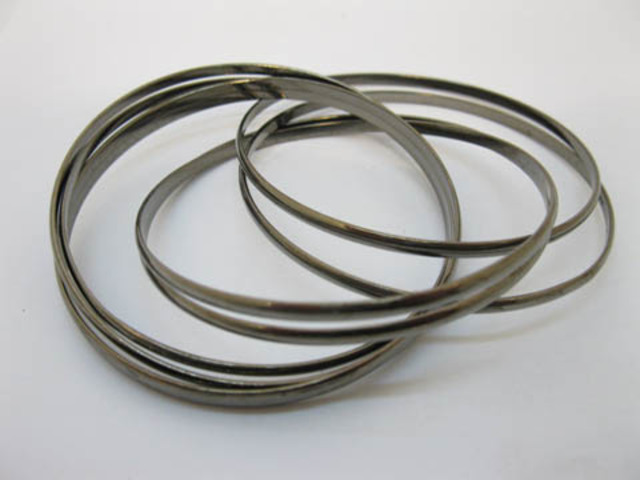 1Pack X 12Sets Black Stylish Thin Bracelets