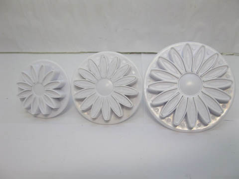 1Set X 3Pcs Sunflower Plunger Cutter Cake Decorating - Click Image to Close