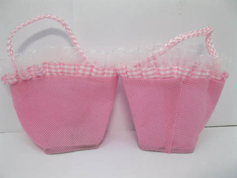 60Pcs Pure Pink Baby Shower Candy Bag Basket for Girl - Click Image to Close
