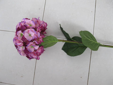 1X Purple Hydrangea Stem Wedding Flower Favor - Click Image to Close