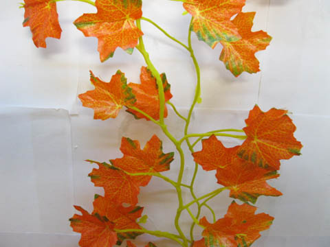 12X Red Maple Leaf Garland Wedding Flower Arch Decoration - Click Image to Close