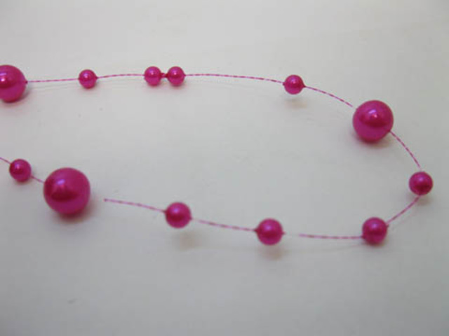 1Roll X 60Meter Fuschia Beaded Garland for Wedding Craft Dia.10m 1Roll X 60Meter Fuschia Beaded Garland for Wedding Craft Dia.10m