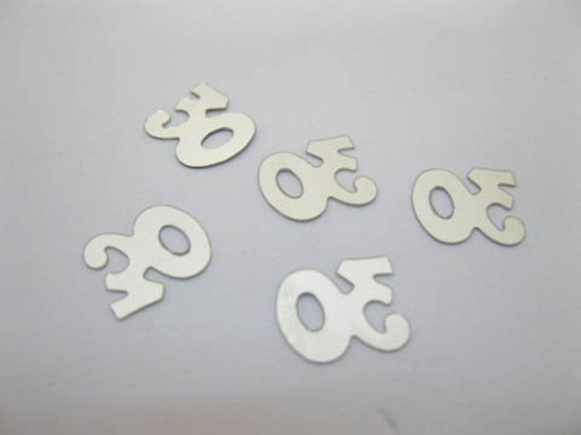 6000Pcs Age "30" Party Table Decoration Confetti Silver