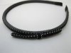 48Pcs Black Hair Band Hairbands with Attached Bowknot 48Pcs Black Hair Band Hairbands with Attached Bowknot