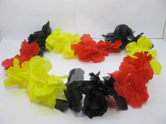 12 Hawaiian Dress Party Flower Leis/Lei Flower 9cm 12 Hawaiian Dress Party Flower Leis/Lei Flower 9cm