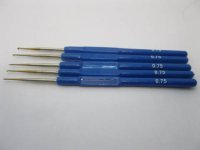 2x50Pcs Blue Crochet Hook Needle Knitting Hook 0.75 2x50Pcs Blue Crochet Hook Needle Knitting Hook 0.75