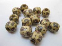 300Pcs Round Barrel European Style Pony Wooden be-w78 300Pcs Round Barrel European Style Pony Wooden be-w78