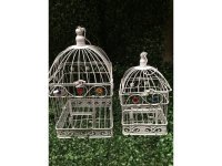 1Set 2in1 Square Luxury Hanging Bird Cage W/Rhinestone