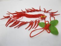 25Strand Chinese Artificial Pepper Chili Home Decor