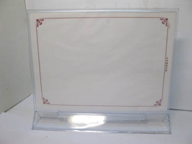 10X Acrylic Desk Price /Menu Card Display Holder A4 Size