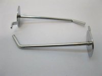 50 Metal Apple Slatwall Mesh Hooks 9.5cm