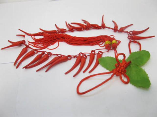 25Strand Chinese Artificial Pepper Chili Home Decor