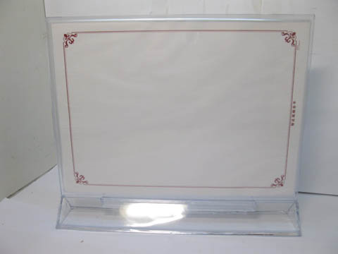 10X Acrylic Desk Price /Menu Card Display Holder A4 Size - Click Image to Close