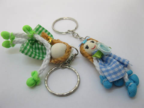 1Sheet X 12 Doll in Grid Dress Key Rings kr-p104 - Click Image to Close