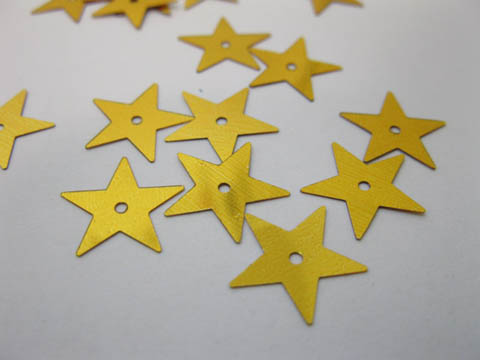 500gram Golden Five-pointed Star Loose Sequin for Craft - Click Image to Close