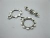 100 Sets Flower Shape Bali Toggle Clasps Jewelry finding 100 Sets Flower Shape Bali Toggle Clasps Jewelry finding