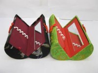 4X Embroidered Eyebrow Pencil Lipstick Display Cases 16.5x7.5cm